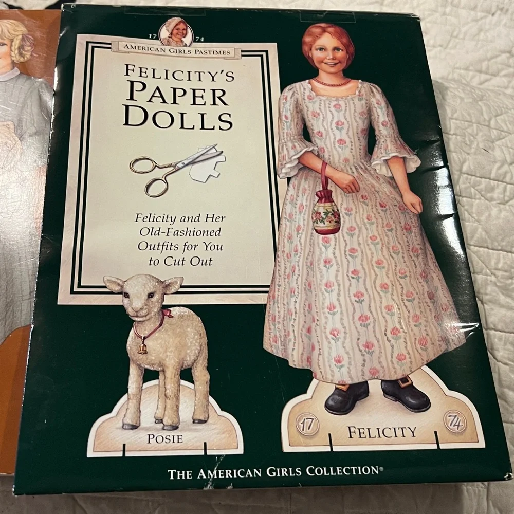 Pleasant Company American Girls Felicity’s paper dolls & Kirstens cook book